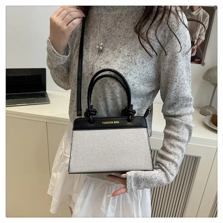 2026 Summer Shoulder Bag Brown White Korean Style Elegant Women's Handbag — feature 11