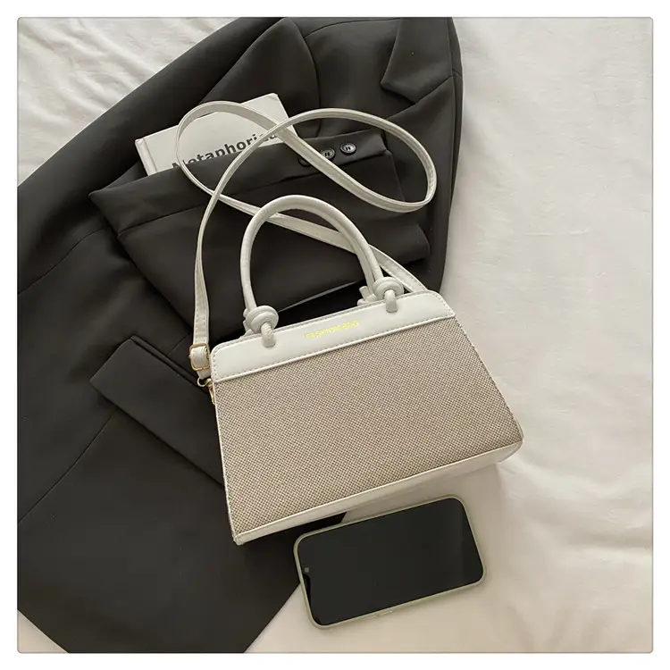 2026 Summer Shoulder Bag Brown White Korean Style Elegant Women's Handbag — feature 15