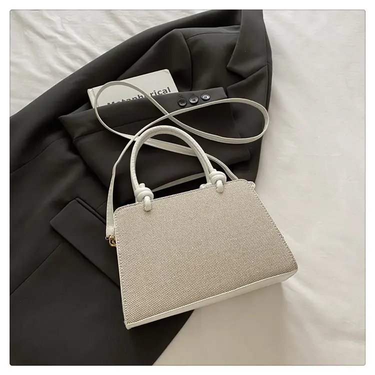 2026 Summer Shoulder Bag Brown White Korean Style Elegant Women's Handbag — feature 16
