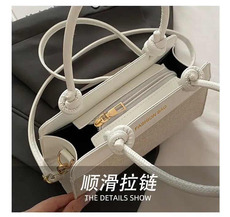 2026 Summer Shoulder Bag Brown White Korean Style Elegant Women's Handbag — feature 6