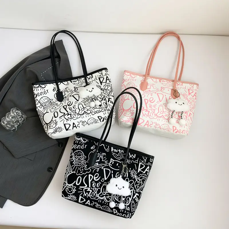 Printed Large Capacity Tote Bag for Women - Image 7