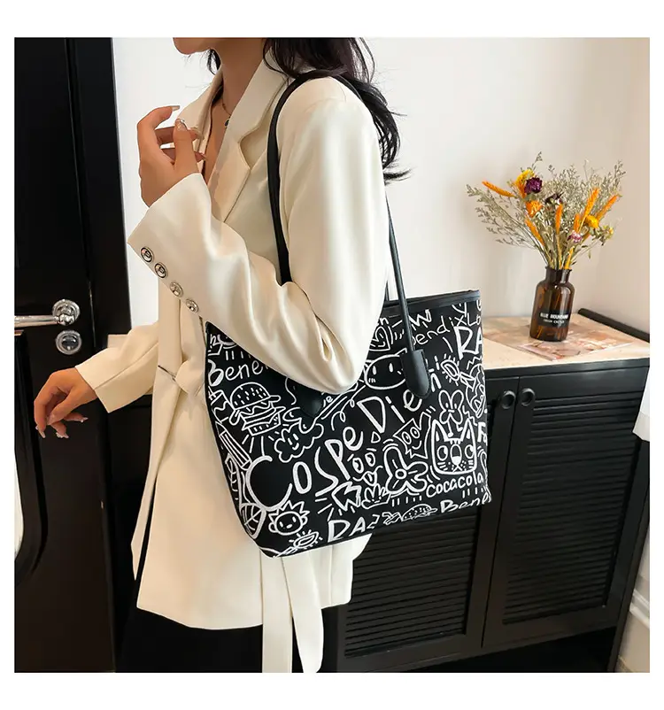 Printed Large Capacity Tote Bag for Women — feature 12