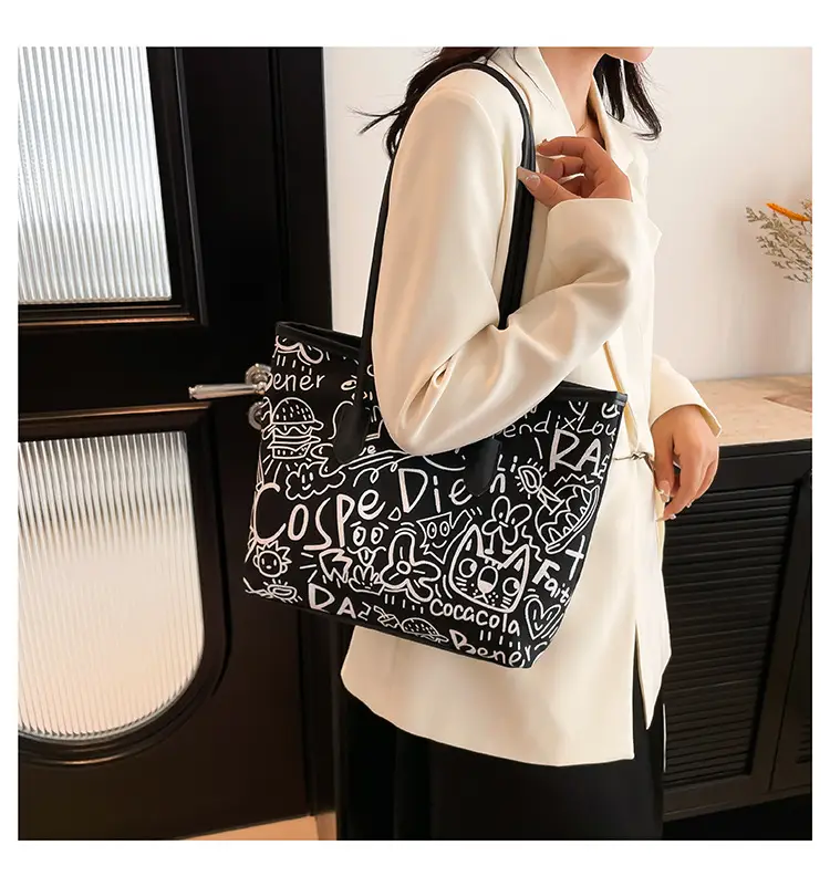 Printed Large Capacity Tote Bag for Women — feature 13