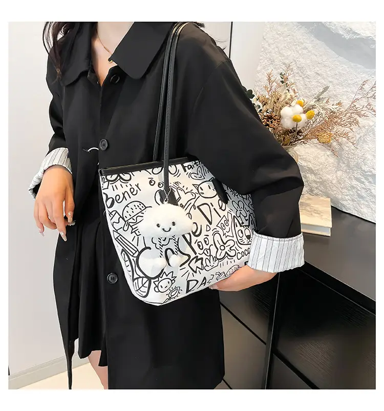 Printed Large Capacity Tote Bag for Women — feature 15