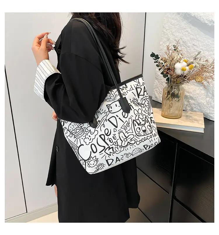 Printed Large Capacity Tote Bag for Women — feature 17