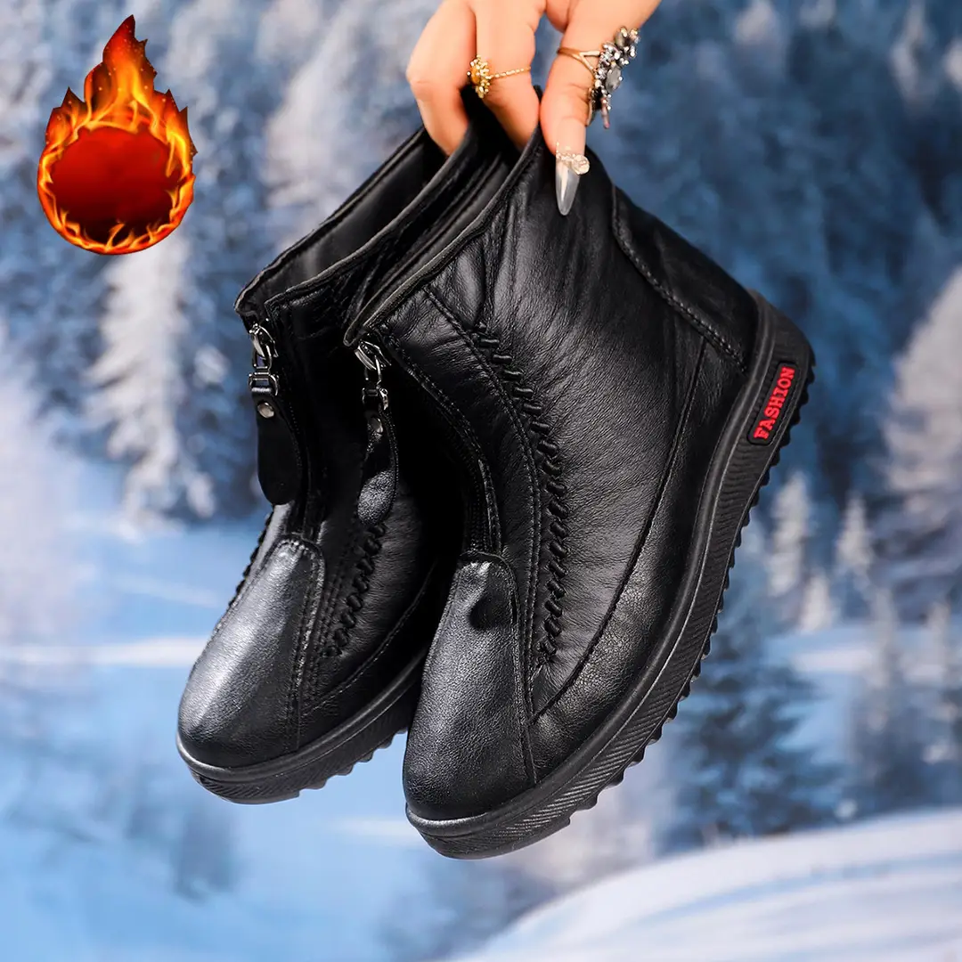Winter Thickeneded Velvet Warm Boots Mom Soft Sole Middle-Aged and Elderly Women's Shoes Cross-Border Amazon Temu Dropshipping — feature 5