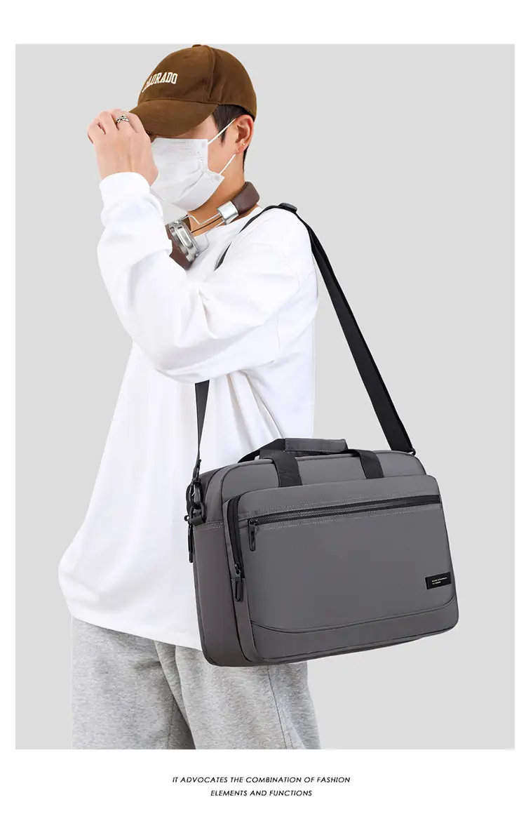 Men's Business Briefcase Crossbody Bag Large Capacity — feature 13