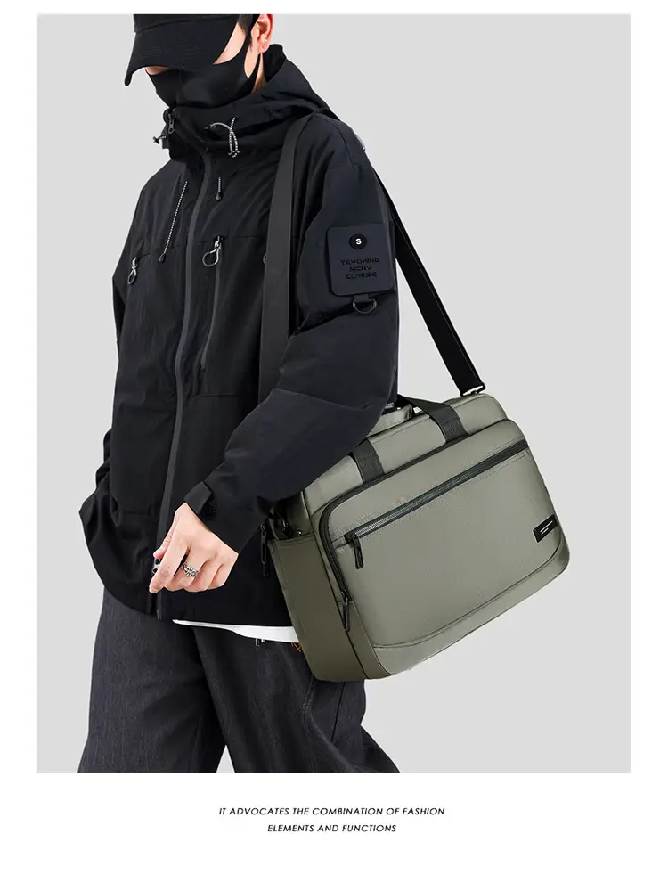 Men's Business Briefcase Crossbody Bag Large Capacity — feature 18
