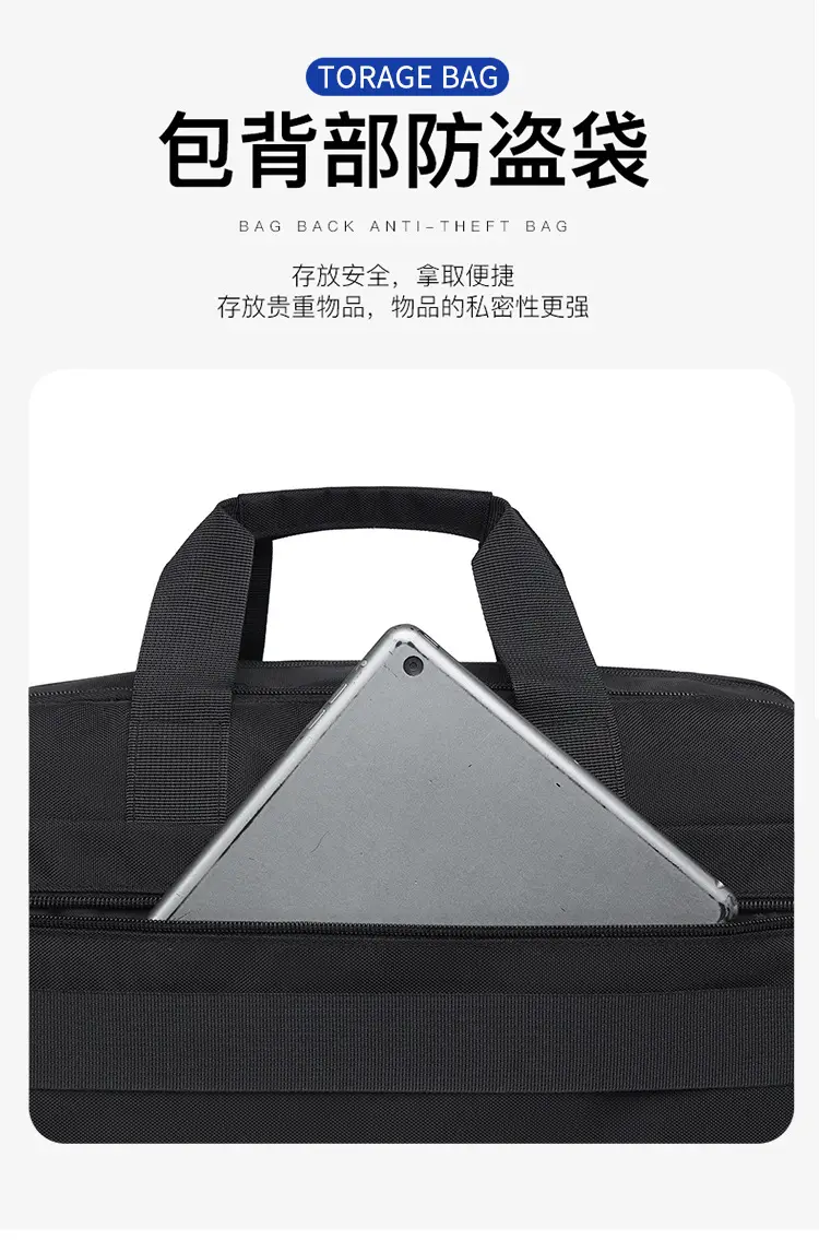 Men's Business Briefcase Crossbody Bag Large Capacity — feature 7