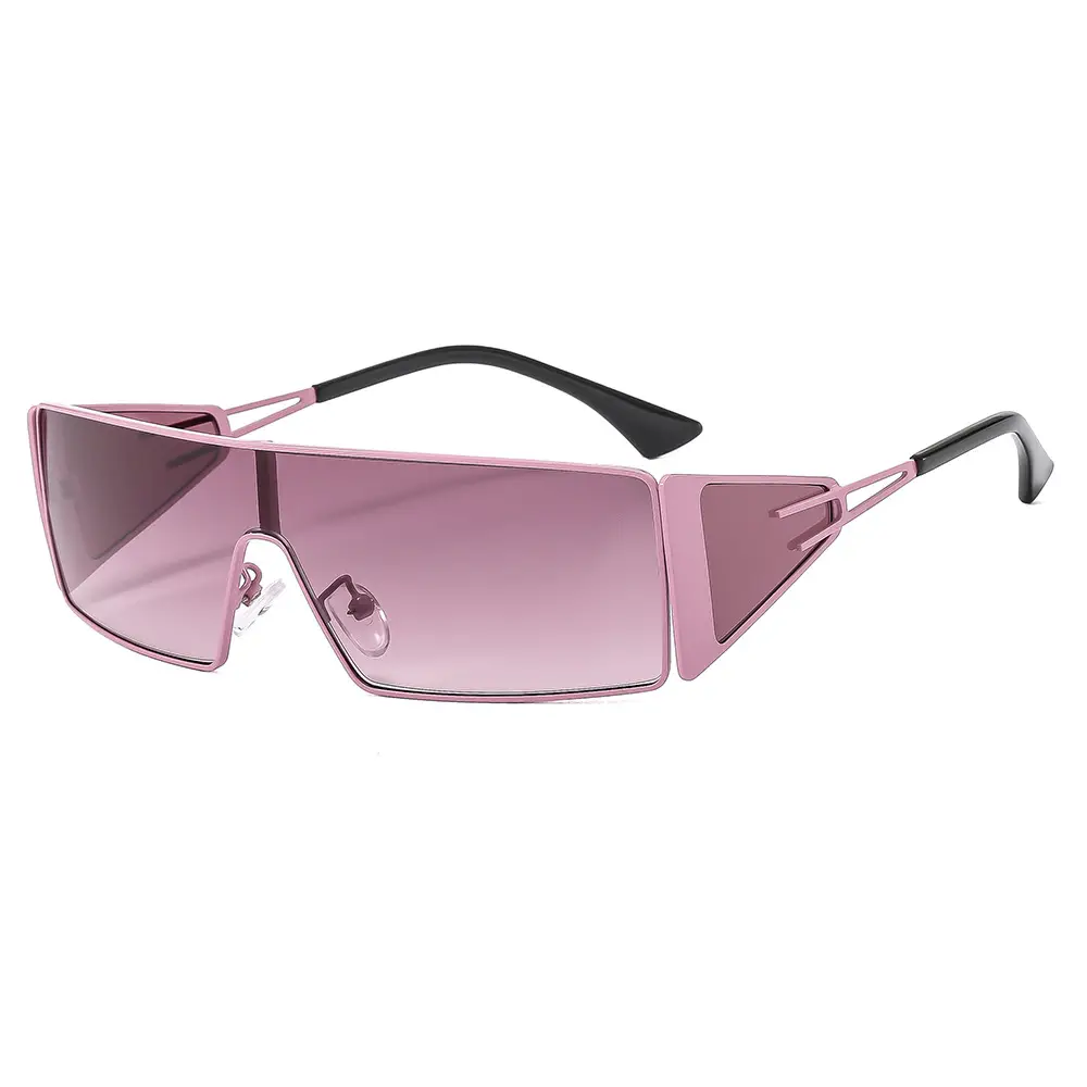 New Metal Frame Sunglasses Yellow Hot Girl Summer Cycling Outdoor