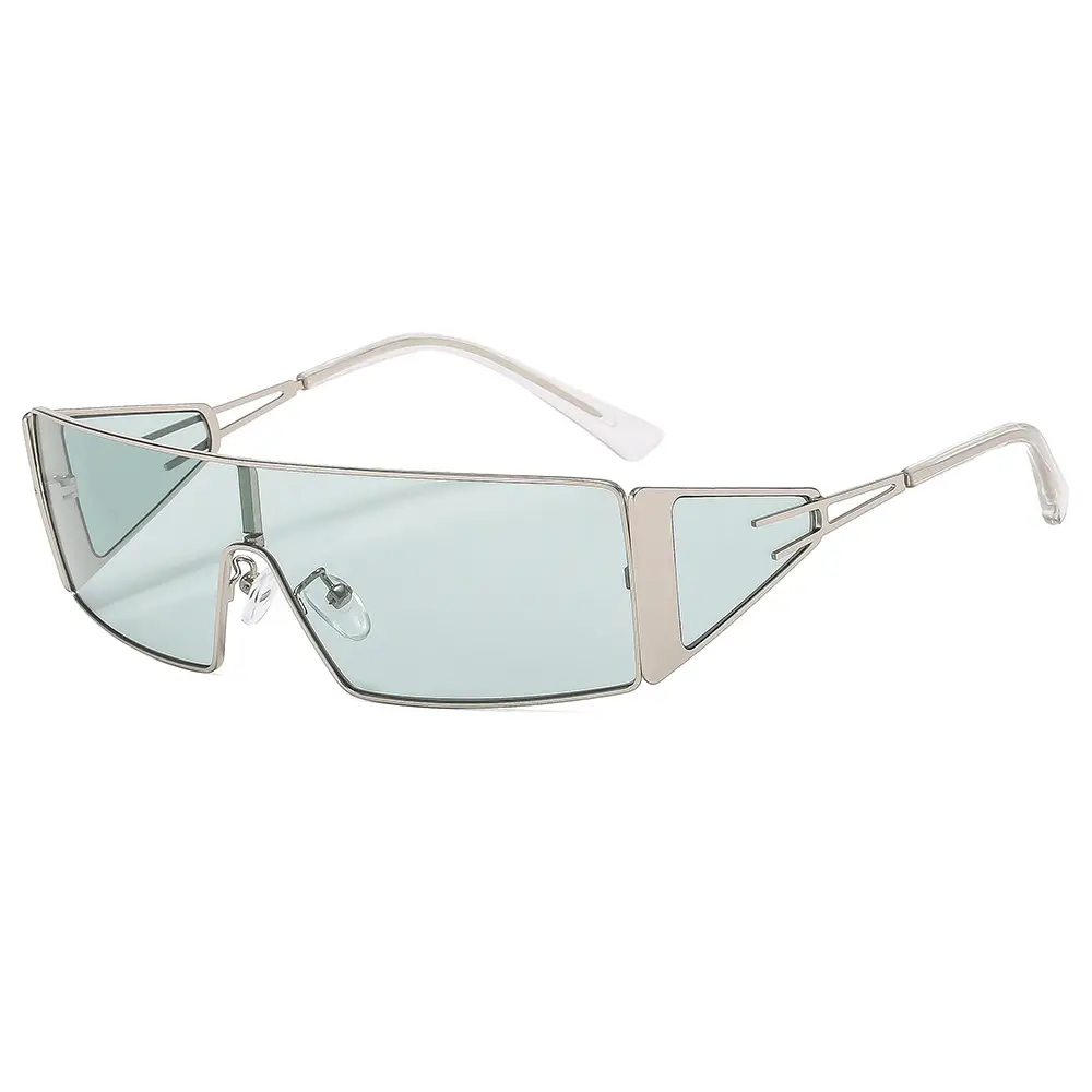 New Metal Frame Sunglasses Yellow Hot Girl Summer Cycling Outdoor