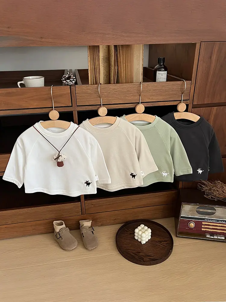 Boys T-Shirt Spring Autumn Soft Long Sleeve New Korean Style