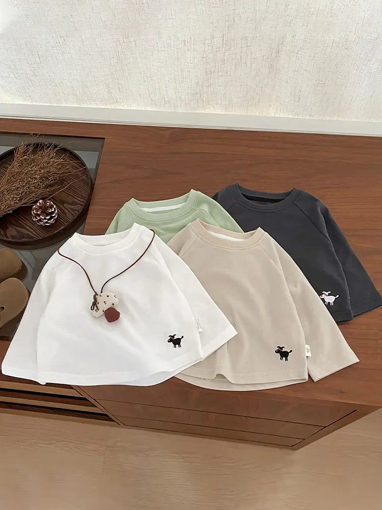 Boys T-Shirt Spring Autumn Soft Long Sleeve New Korean Style