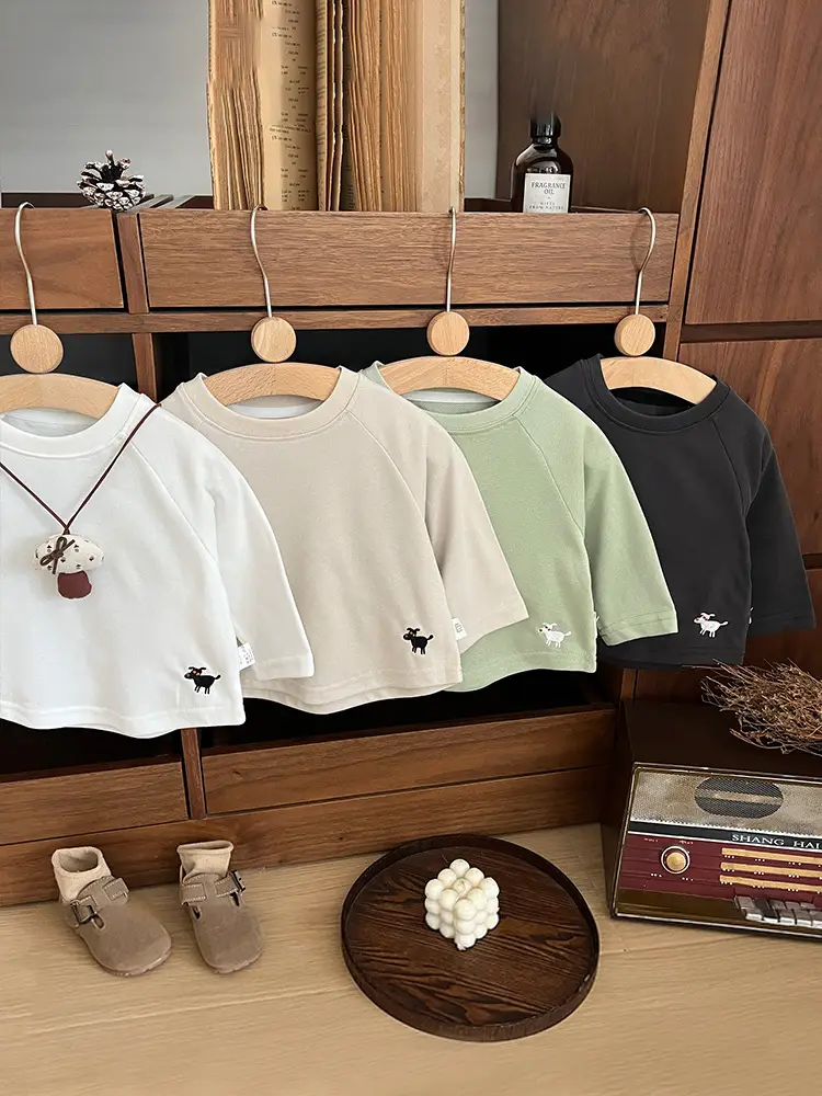 Boys T-Shirt Spring Autumn Soft Long Sleeve New Korean Style