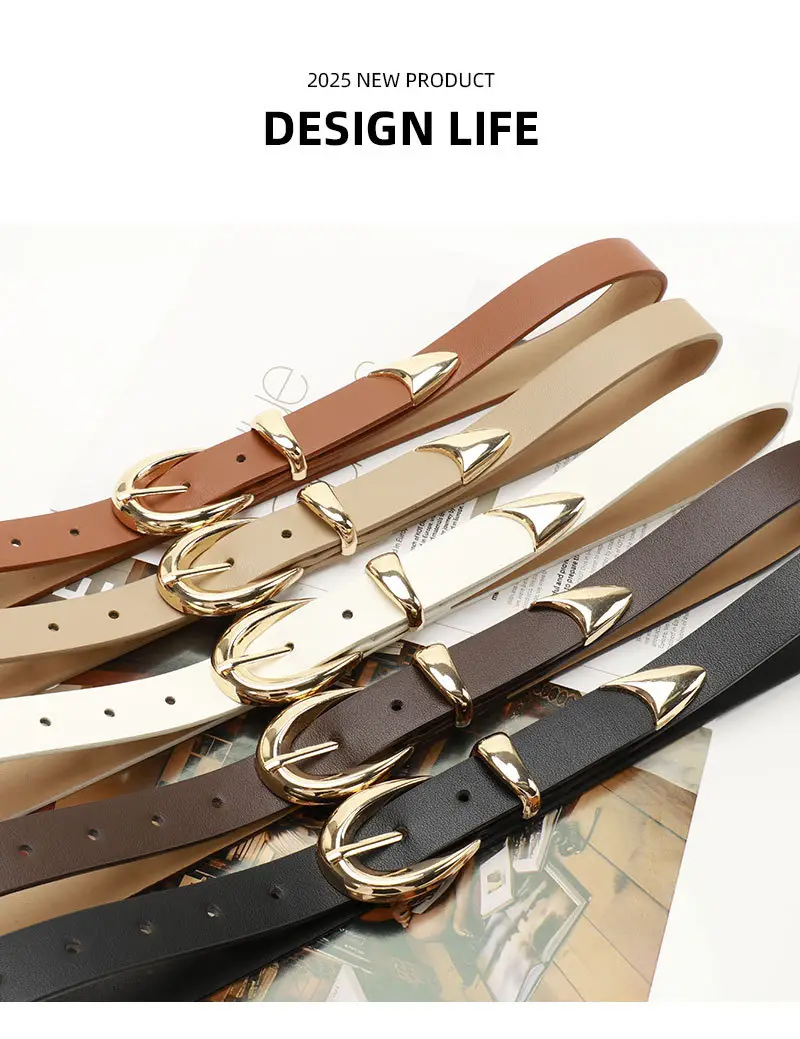 Gold Alloy Three-Piece Belt Set for Women — feature 24