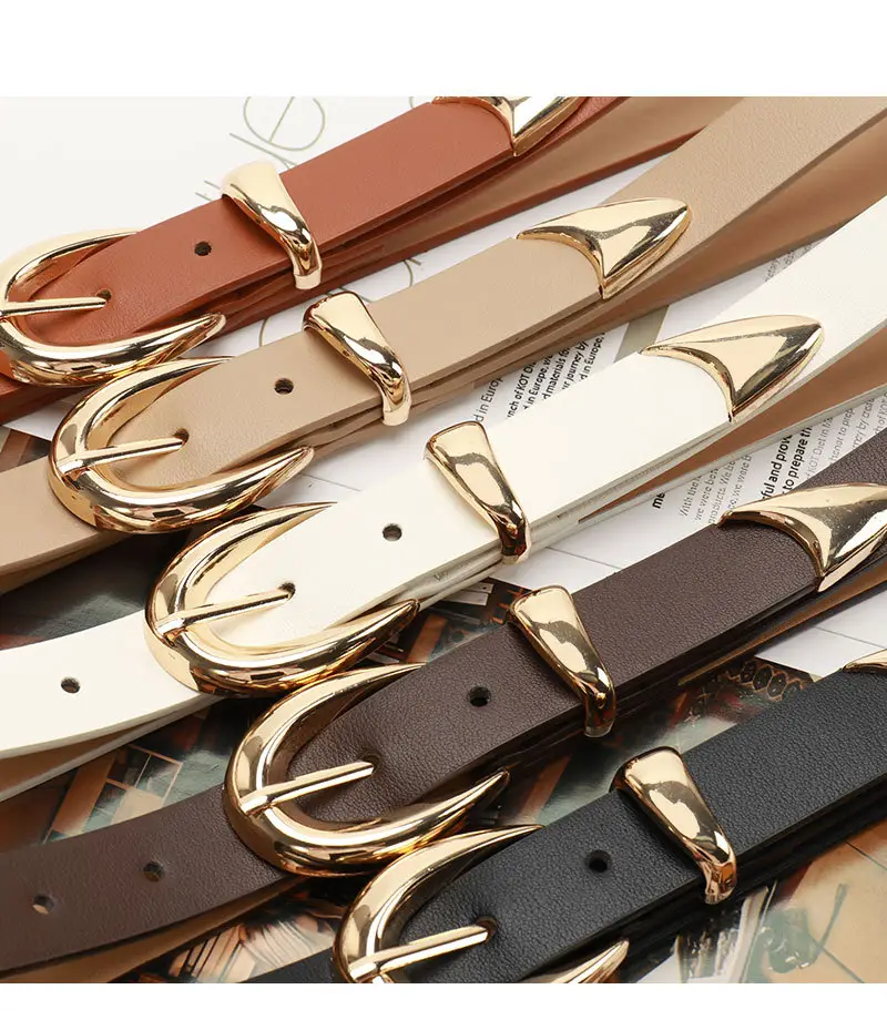 Gold Alloy Three-Piece Belt Set for Women — feature 36