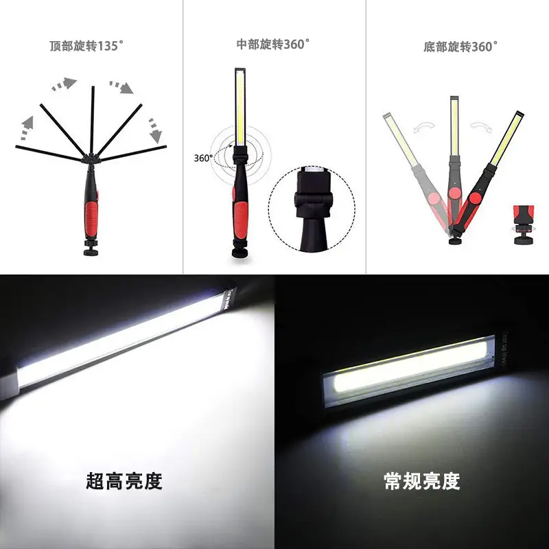 Foldable Emergency Magnetic Flashlight with Strong LED Light - Image 7
