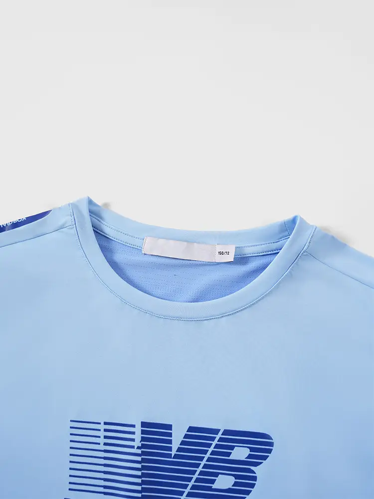 Kids Light Blue Runway T-Shirt Short Sleeve Lightweight - Image 6