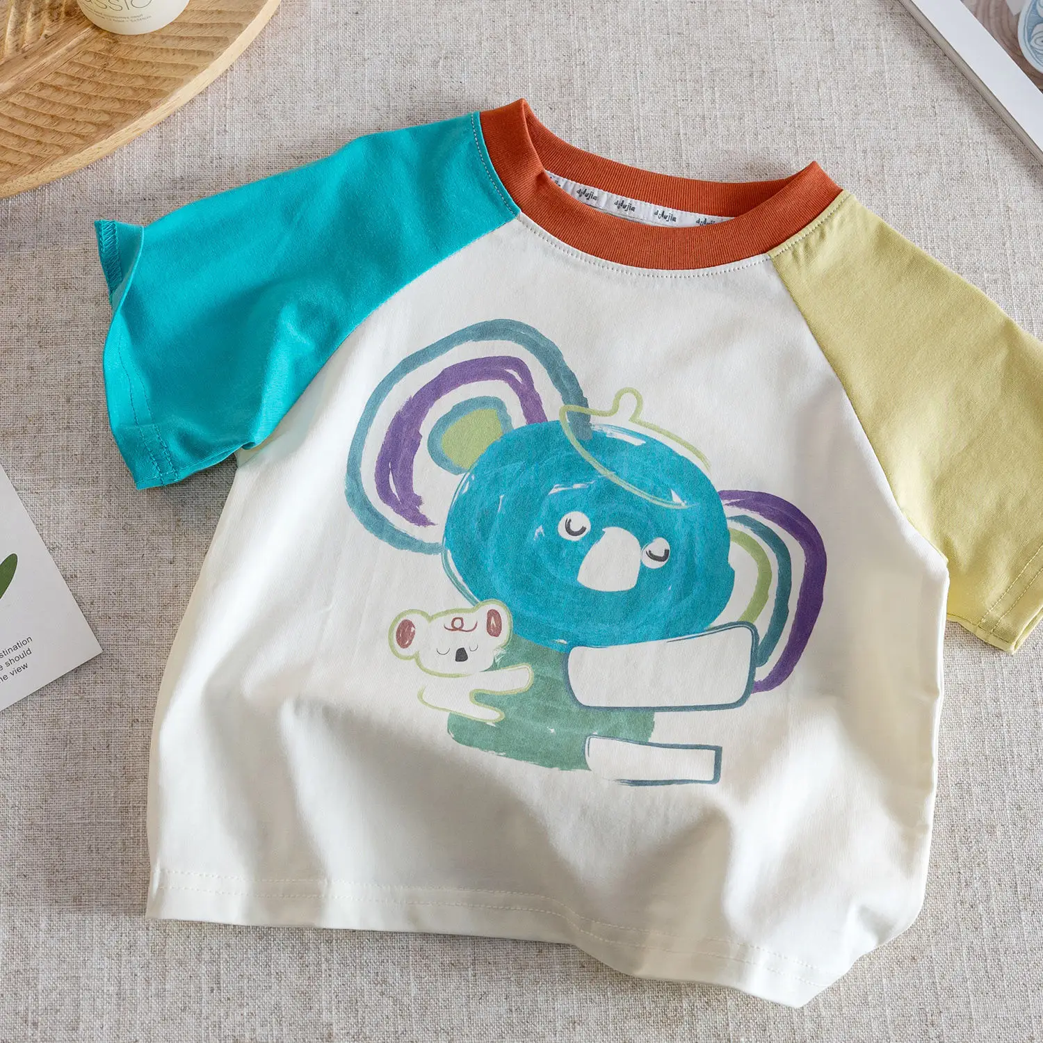 Cartoon Elephant T-Shirt for Boys Pure Cotton Summer — feature 3