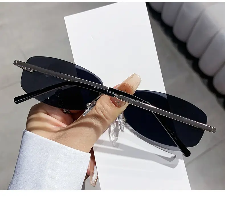 Anti-UV Rimless Sunglasses for Women High-End Jennie's Style β feature 12
