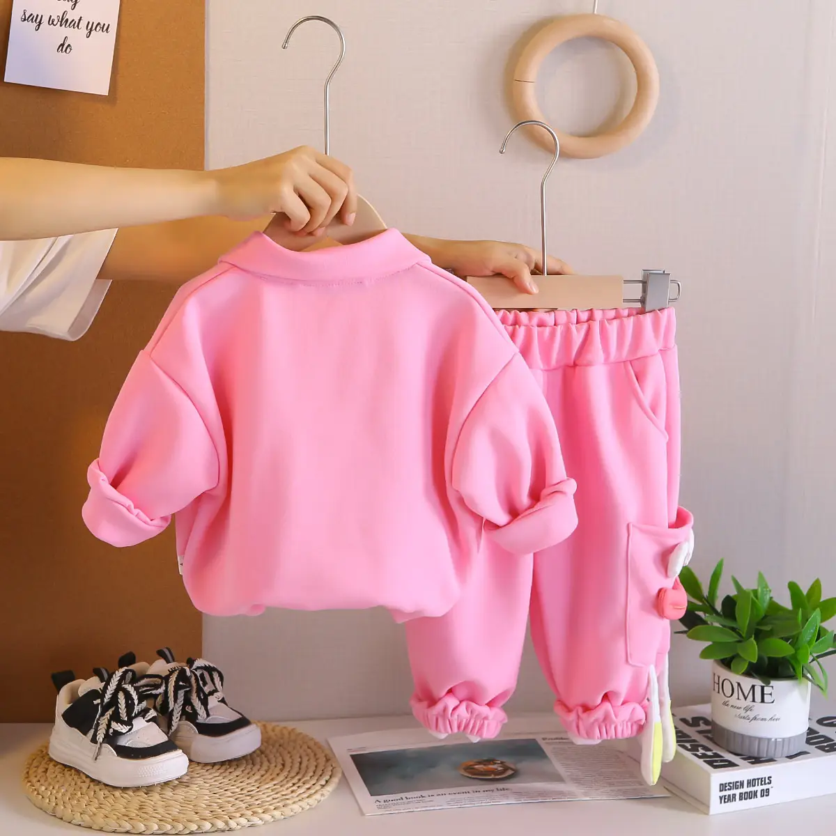 2025 Kids Cotton Hats Sunshade Caps Two-Piece Set — feature 10