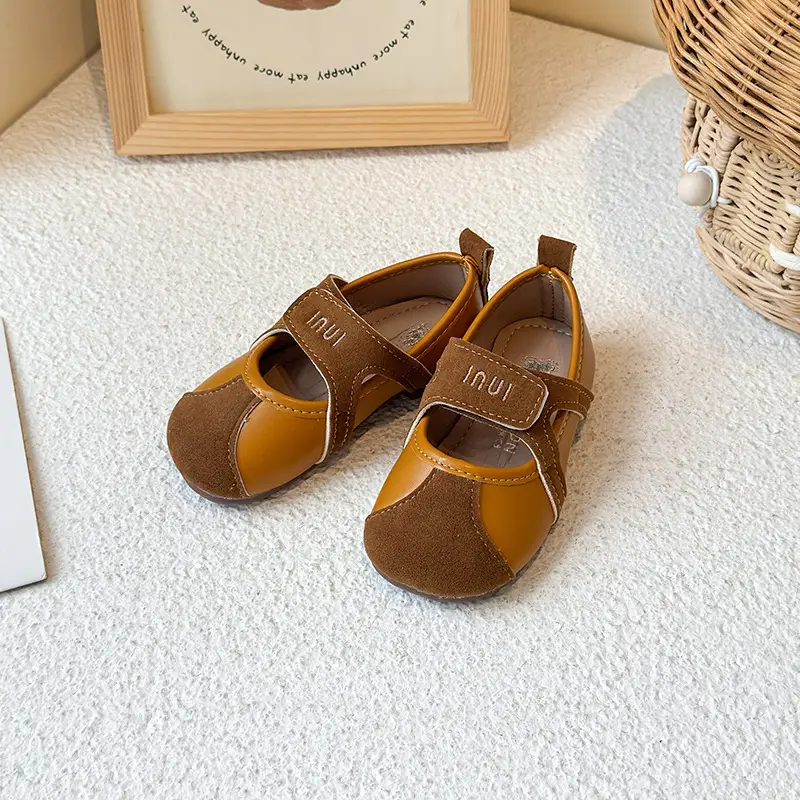 2025 Summer Baby Toddler Shoes Brown Velvet