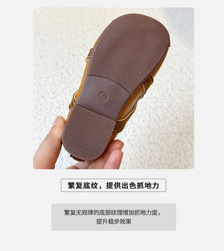 2025 Summer Baby Toddler Shoes Brown Velvet — feature 5