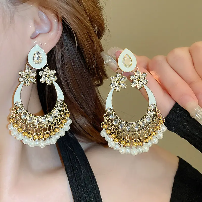 Retro Ethnic Style Round Cut Out Earrings Bohemian Elegant Elegant Earrings Niche Fashion Accessible Luxury Earrings for Women — feature 19