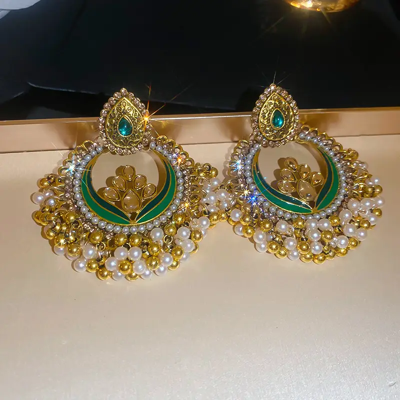 Retro Ethnic Style Round Cut Out Earrings Bohemian Elegant Elegant Earrings Niche Fashion Accessible Luxury Earrings for Women — feature 21