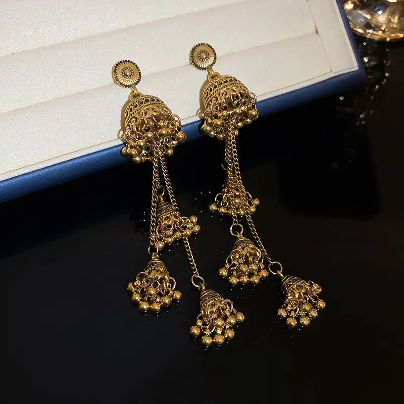 Retro Ethnic Style Round Cut Out Earrings Bohemian Elegant Elegant Earrings Niche Fashion Accessible Luxury Earrings for Women — feature 27