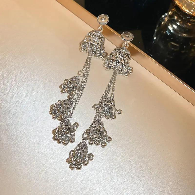 Retro Ethnic Style Round Cut Out Earrings Bohemian Elegant Elegant Earrings Niche Fashion Accessible Luxury Earrings for Women — feature 30