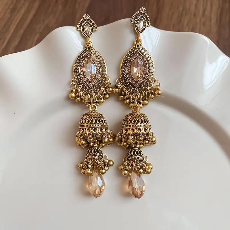 Retro Ethnic Style Round Cut Out Earrings Bohemian Elegant Elegant Earrings Niche Fashion Accessible Luxury Earrings for Women — feature 32