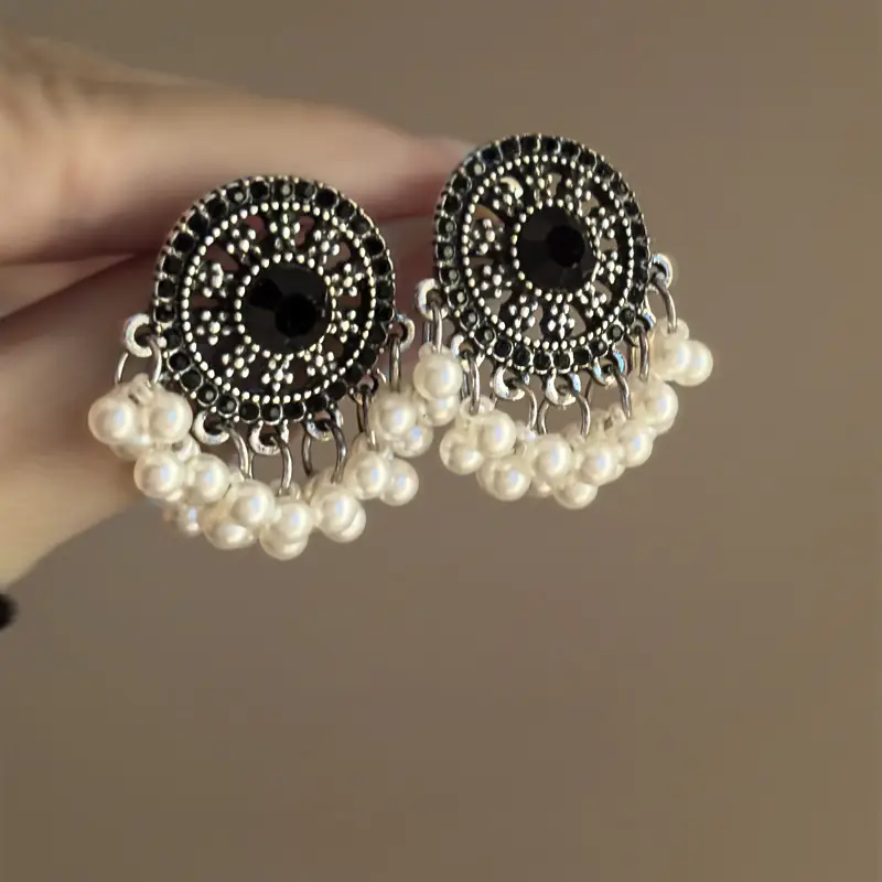 Retro Ethnic Style Round Cut Out Earrings Bohemian Elegant Elegant Earrings Niche Fashion Accessible Luxury Earrings for Women — feature 36
