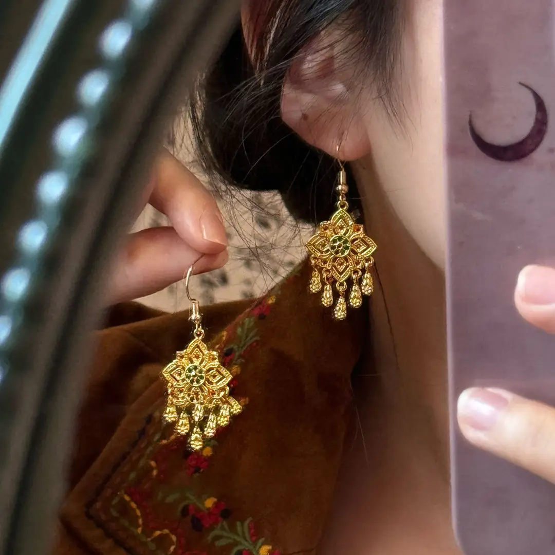 Retro Ethnic Style Round Cut Out Earrings Bohemian Elegant Elegant Earrings Niche Fashion Accessible Luxury Earrings for Women — feature 39