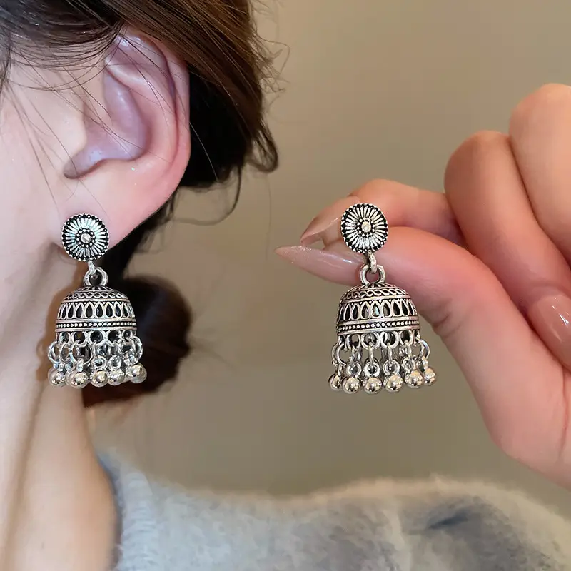 Retro Ethnic Style Round Cut Out Earrings Bohemian Elegant Elegant Earrings Niche Fashion Accessible Luxury Earrings for Women — feature 42