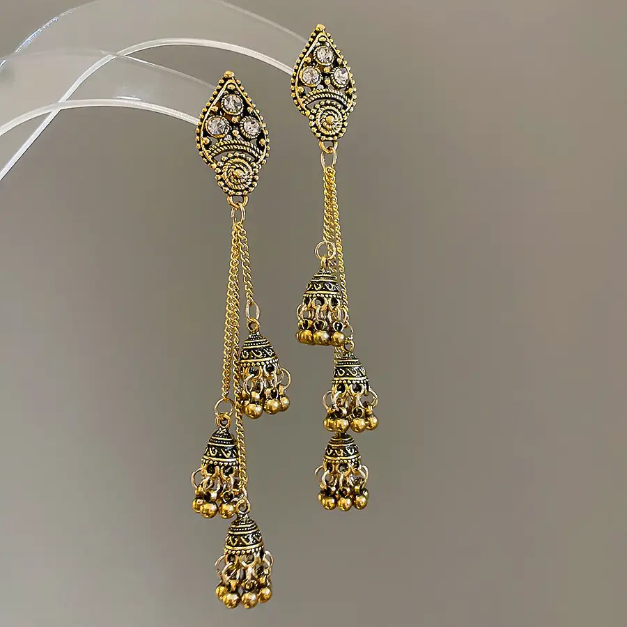 Retro Ethnic Style Round Cut Out Earrings Bohemian Elegant Elegant Earrings Niche Fashion Accessible Luxury Earrings for Women — feature 44