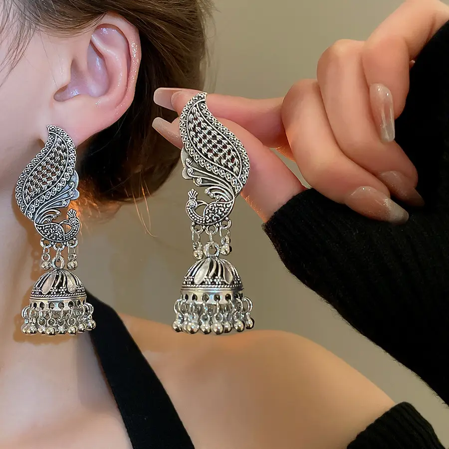 Retro Ethnic Style Round Cut Out Earrings Bohemian Elegant Elegant Earrings Niche Fashion Accessible Luxury Earrings for Women — feature 47