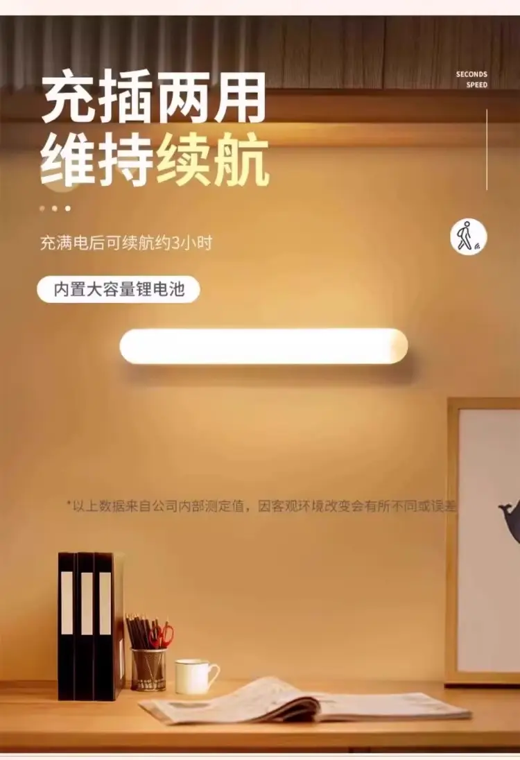 Human Body Sensor Night Light Smart Rechargeable Voice-Controlled Light Home Wireless Aisle Wall Night Corridor Sensor Light — feature 13