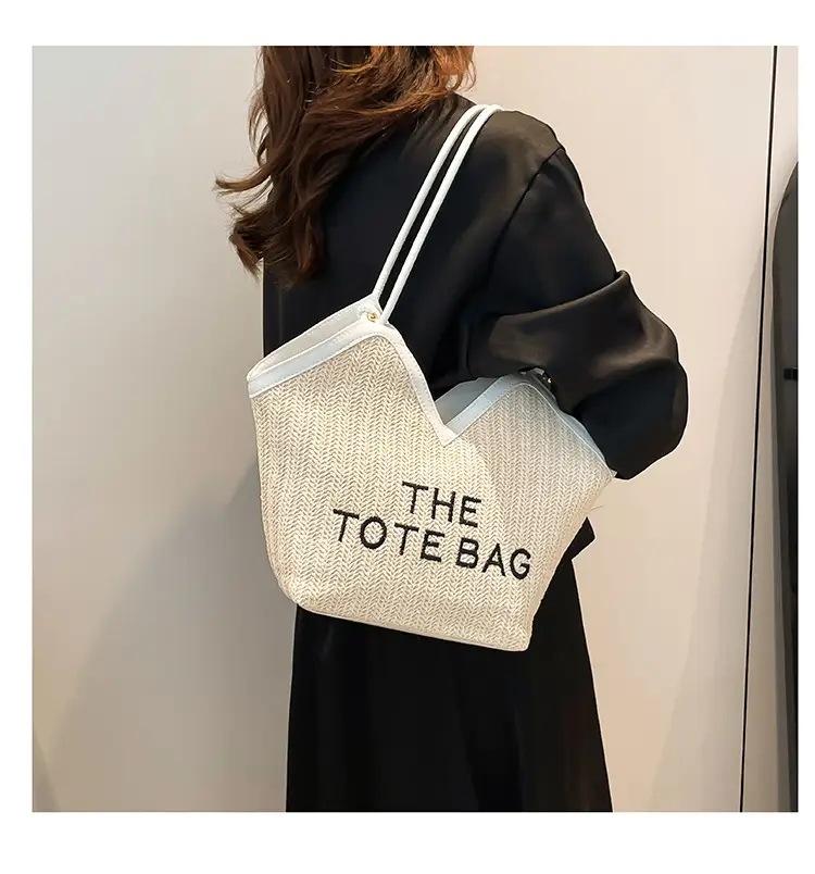 Women Straw tote bag with leather handles 2025 — feature 19