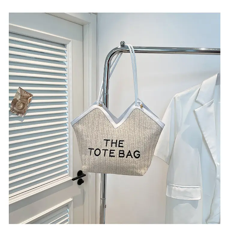 Women Straw tote bag with leather handles 2025 — feature 23