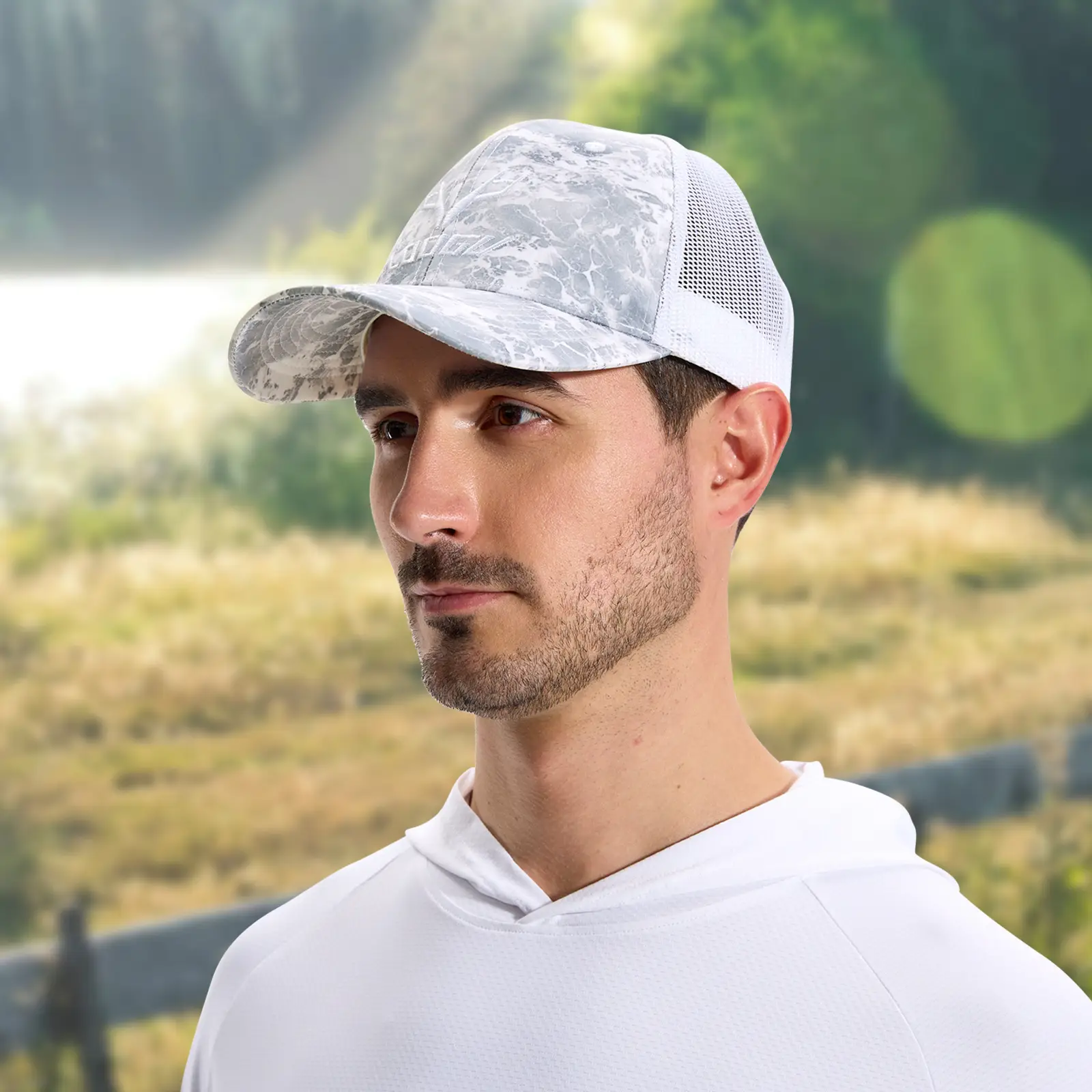 Blue Tactical Camouflage Cap with Logo