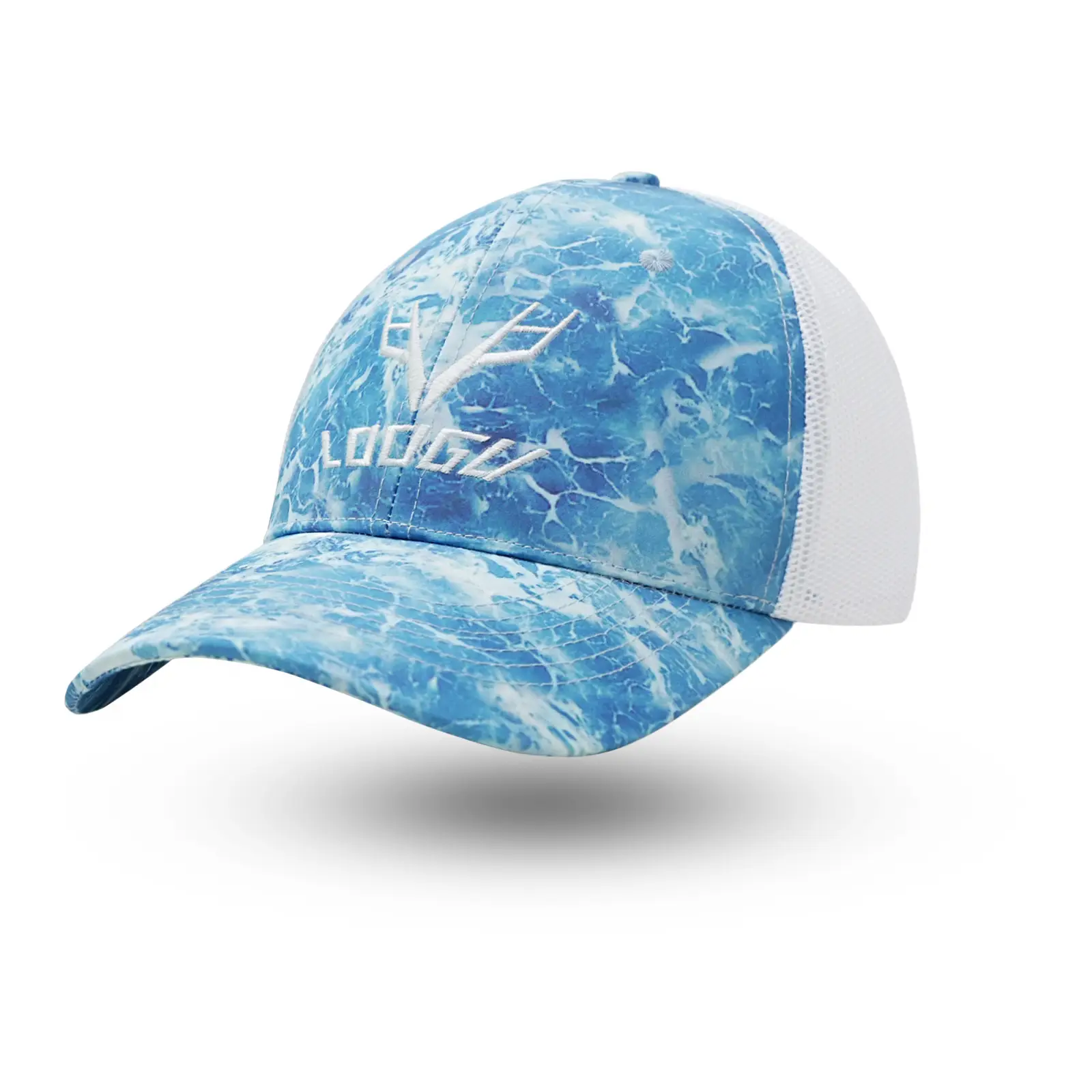 Blue Tactical Camouflage Cap with Logo