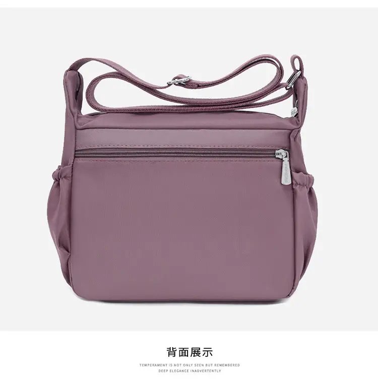 Black Nylon Crossbody Bag for Women Large Capacity — feature 19