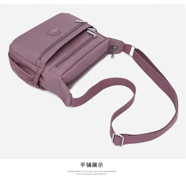 Black Nylon Crossbody Bag for Women Large Capacity — feature 21