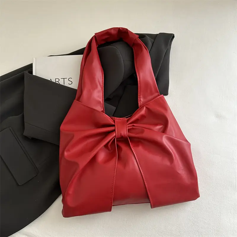Korean Style Bow Bag for Women 2025 Casual Tote