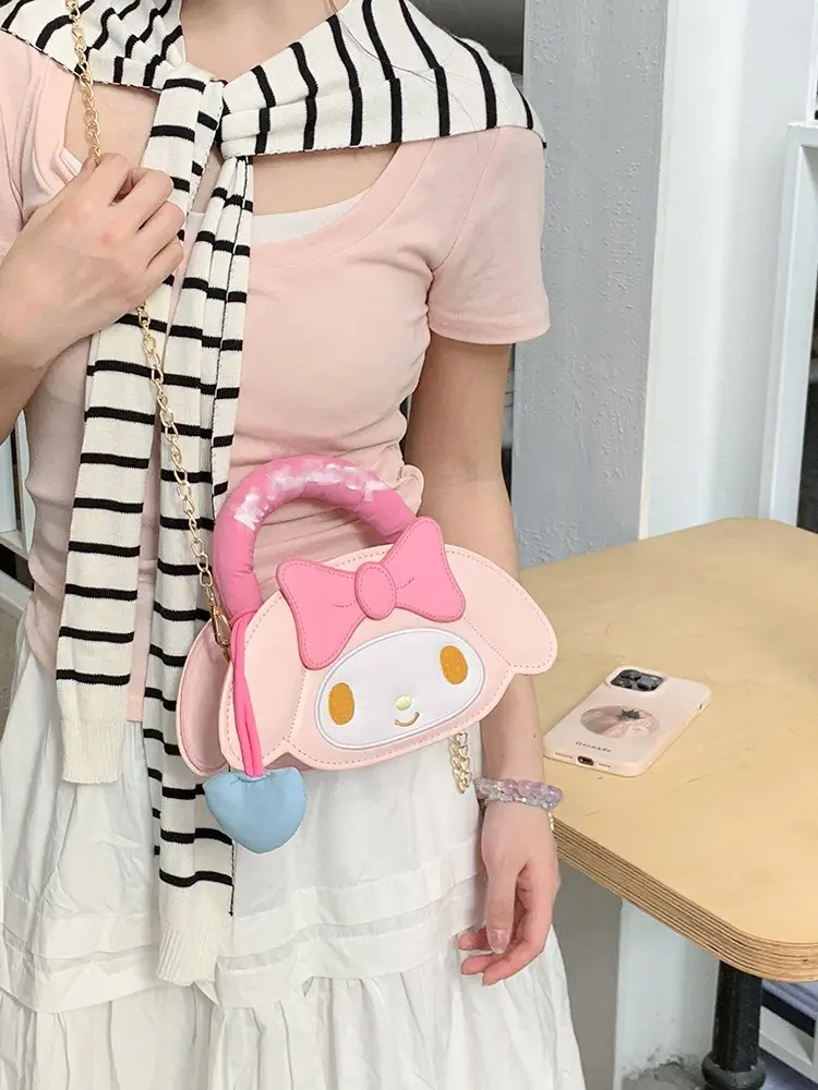 Cute Cartoon Girl Heart Purse Shoulder Crossbody Bag - Image 14
