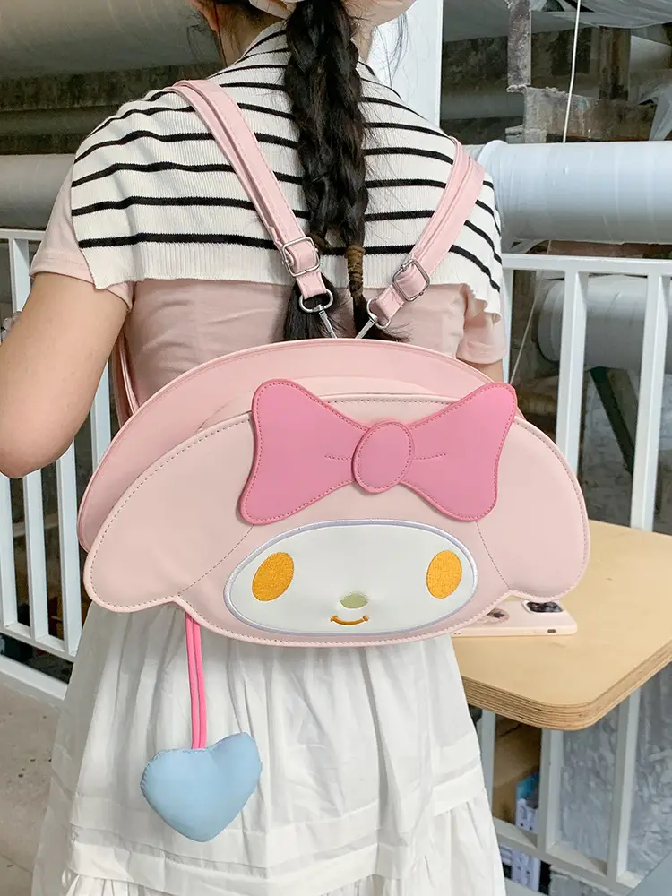 Cute Cartoon Girl Heart Purse Shoulder Crossbody Bag - Image 17