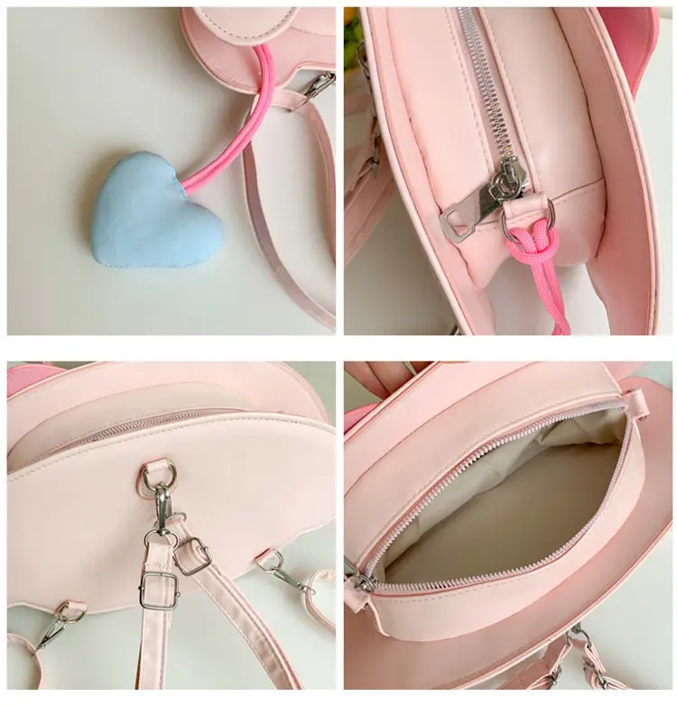 Cute Cartoon Girl Heart Purse Shoulder Crossbody Bag — feature 12