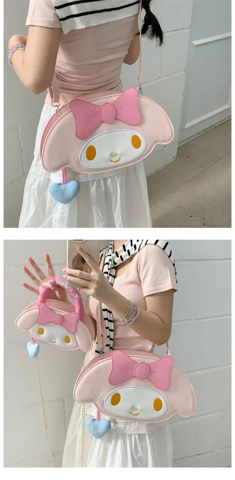 Cute Cartoon Girl Heart Purse Shoulder Crossbody Bag — feature 18
