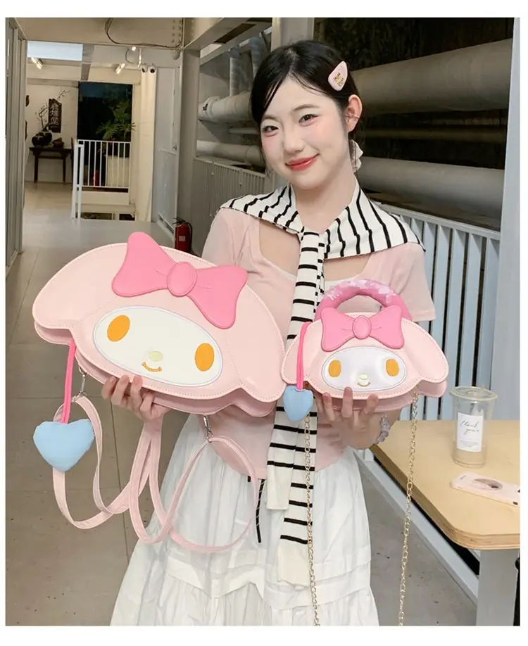 Cute Cartoon Girl Heart Purse Shoulder Crossbody Bag — feature 2